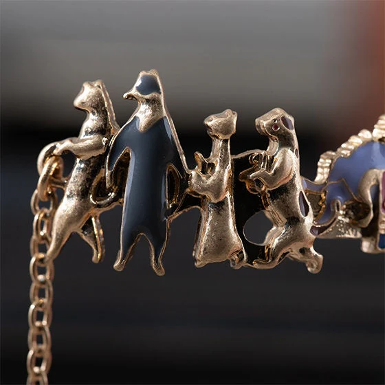 Official Ghibli Cat Procession Bracelet Adjustable • The Cat Returns, Whisper of the Heart • Japanese Anime Jewelry - Image 5