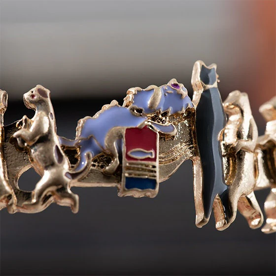 Official Ghibli Cat Procession Bracelet Adjustable • The Cat Returns, Whisper of the Heart • Japanese Anime Jewelry - Image 6