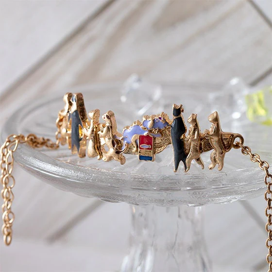 Official Ghibli Cat Procession Bracelet Adjustable • The Cat Returns, Whisper of the Heart • Japanese Anime Jewelry - Image 8
