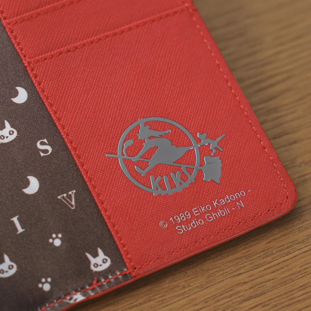 Official Ghibli Kikis Delivery Service Passport Cover/Card Case with Jiji Cat - Image 4