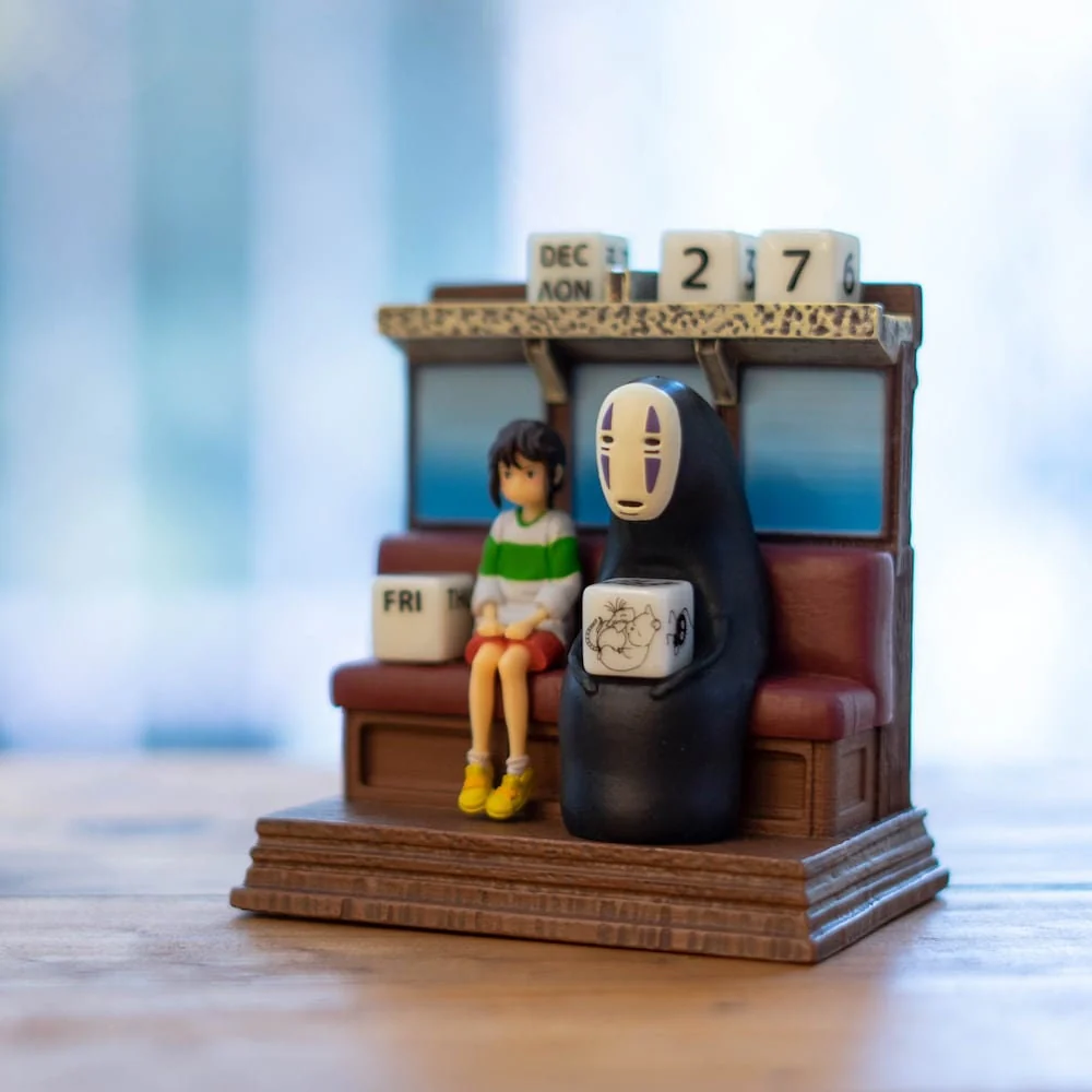 Official Studio Ghibli Spirited Away Perpetual Calendar with Dice, No Face Figure - Image 5